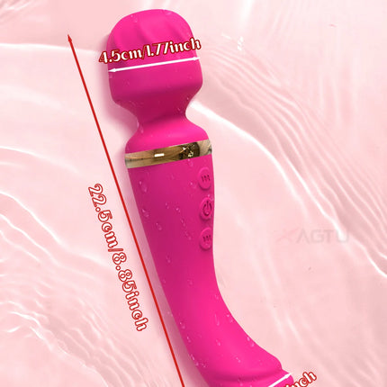 Powerful AV Magic Wand Clitoral Vibrator Female G-spot Stimulator Dildo Massage Masturbator Adult Women Sex Toy USB Rechargeable