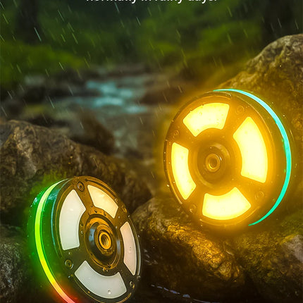 New multi-functional outdoor waterproof camping light, portable cap clip hook magnet RGB ambiance camping light