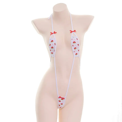 Women Cute Micro Bikini Bra Lingerie Three-Point Bodysuit Temptation Underwear Set Nightwear Swimwear Erotic Costumes