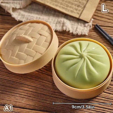 Giant Dumpling Squishy Toys Anxiety Relief Fidget Toy Simulation Food Steamed Stuffed Bun Soft Squeeze Decompression Dough Toy