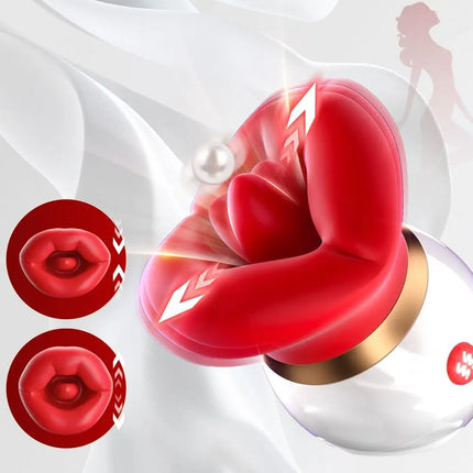 Powerful Swing Sucking Vibrator for Women Tongue Licking Sex Toys Sucker Female Oral Nipple Stimulator Sex Toys for Adults Goods