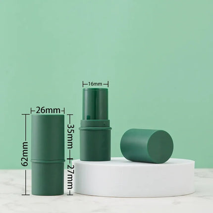 Wholesale 6g Cylinder Solid Deodorants Tube Green/Pink/Purple Lip Balm Container Empty Lipstick Bottle Cleansing Mask Stick