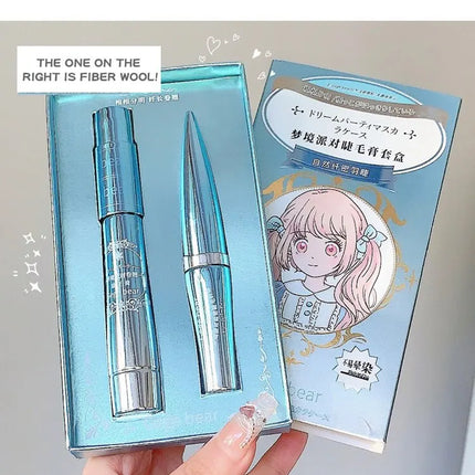 Gege Bear Dream Party Curly Black Sun Flower Mascara Cute Design All Day Long-Wearing Lash-Lengthening Thick Volume Eyelashes