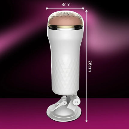 Men's Masturbation Cup Penis Trainer Male Manual Masturbator Hands-Free Suction Cup 3D Simulation Pocket Pussy Sex Toy For Men