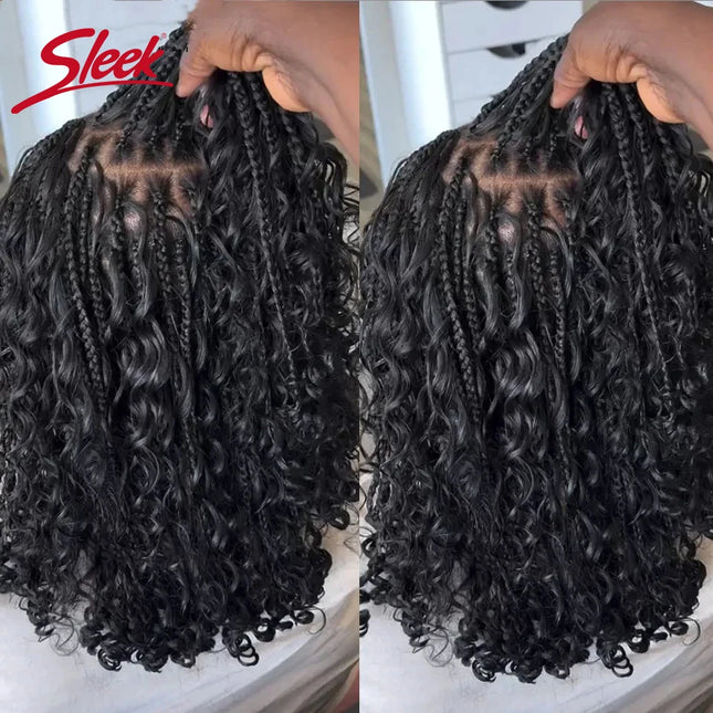 Sleek Remy Human Brazilian Bouncy Bulk Loose Wave Bundles Hair For Braiding Natural Black 10 To 22 Inches Braids No Weft Bulk