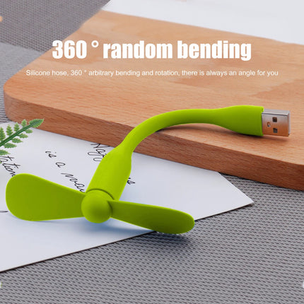 USB Small Fan Flexible Bendable Mini Fan For Power Bank Laptop PC Charger Portable Hand Cooling Fans For Computer Summer Gadgets