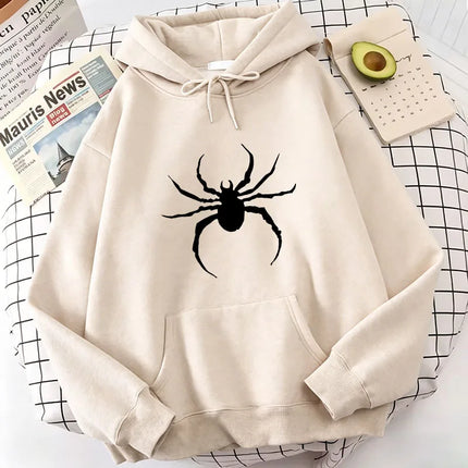 Hip Hop Spider Print Hoodies Spring Autumn Winter Casual Hoodies Sweatshirts Men Women Graphic Hoodie Sweatshirt