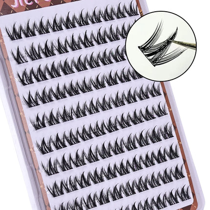 Glue-free Self-adhesive False Eyelashes Voluminous Fluffy Thick Natural Curling W-shaped Sunflower Lash Extension DIY Manga Eyes