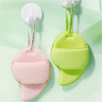 GECOMO Soft Thickened Facial Cleansing Puff Foaming Sponge for Deep Cleaning Gentle Face Wash Sponge