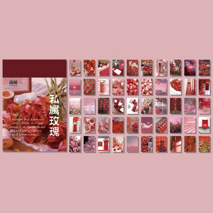 50sheets 50 Patterns Washi Paper Ins Stickers Book Aesthetic Scenery Sticker for Scrapbooking Journals Album Diary DIY Paers