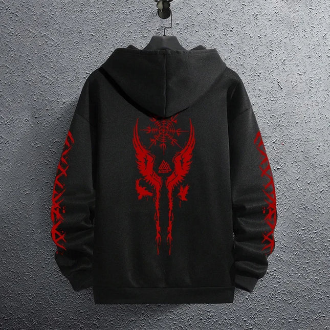 2025 Brand New Black Sweatshirts Autumn Winter Male Daily Casual Sporty Jogging Hoodie Men's Outwear Fashion Pullover