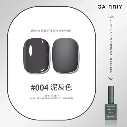 Gairriy 15ml Gel Nail Polish 60 Colors Glitter Soak Off UV LED Semi-Permanent Varnish Nail Art Salon Nail Polish Free Shipping