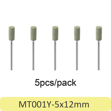 5pcs Dental Polisher Ceramic Diamond Grinding Head Stone Zirconia Ceramics Emax Crowns Grinder Quick Polishing Burs