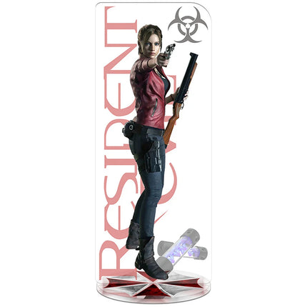 RE4 Resident Evil 4 Castle Reset Leon Scott Kennedy Keychain Acrylic Stand Model Plate Gift Wholesale Game Related Products