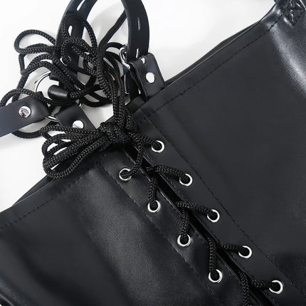 BDSM Leather Single Arm Restraint Sleeve Bondage Slave Straightjacket Gay Sex Toy for Men Human Furniture Role Play Gear