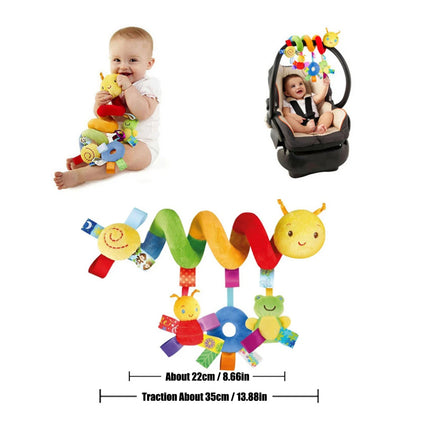 Colorful Label Bed for Infants and Young Children,Hanging Baby Comfort Toys around the Bed,Safety Seat Comfort Toys