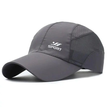 Spring Summer New Sports Hats Men's Sun Hats Outdoor Quick Drying Fabric Baseball Net Caps Sunscreen Breathable Caps