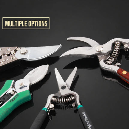 SK5 Steel Garden Pruning Shears Heavy-Duty Bypass Pruner for Tree Branch Trimming Ergonomic Gardening Scissors Tool