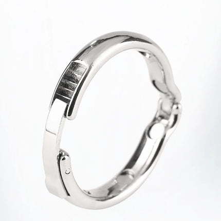 1Pcs, Adjustable metal penile ring, penile exercise correction, glans restraint, male sex toys