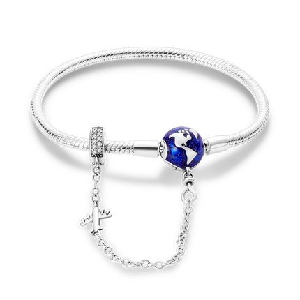 925 Sterling Silver Bracelets 17-20CM Original Leaf Clover Butterfly Heart Bracelet Fit DIY Charms Beads Fashion Women Jewelry