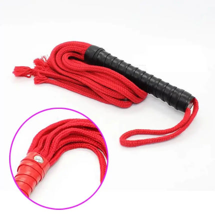 49CM BDSM Whips Adult Sex Toys Black Red Leather Handle Flogger Bondage Play Gear 18+ Ridding Crop Sex TOY For Couple GAMES