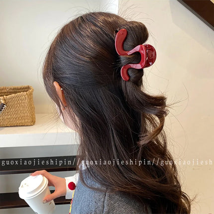 Simple Irregular Hair Catch Clip Shark Clip Women's Premium 2026 New Hairpin Back Head Hair Accessories Hairpin Elegant