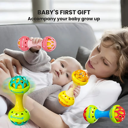 1pc Double Headed Ringing,Exercise Grip Training,Bright and Eye Catching,Highly Beloved by Babies,loved by babies