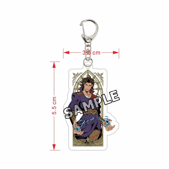 Baldur's Gate 3 Keychain Astarion Shadowheart Karlach Gale Acrylic Charm BG3 Game Figure Pendant Backpack Accessories Gift 6cm