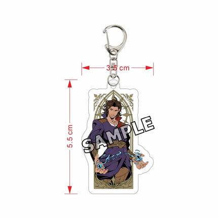 Baldur's Gate 3 Keychain Astarion Shadowheart Karlach Gale Acrylic Charm BG3 Game Figure Pendant Backpack Accessories Gift 6cm