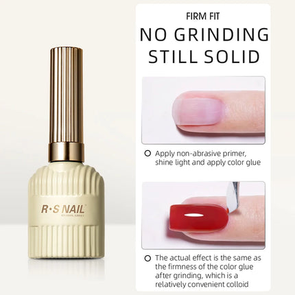 RS NAIL Crystal Top Coat Long Lasting Soak Off No Wipe UV Gel Varnish Polished-free Base Gel Shining Clear High Gloss Top Coat