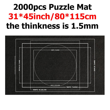 Puzzle Storage Blanket Children Puzzle Toys Multiple Specifications with Bag Portable Parent-child Early Education Gifts TMZ