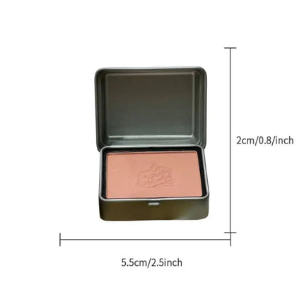 "1Pc HERORANGE Iron Box Cheek Blush Mineral Powder Long-Lasting Facial Contour Tint Single Color Cosmetics Blush Palette