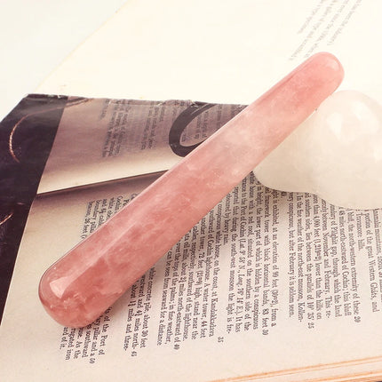 Drilled Rose Quartz Egg Natural Stone Crystal Massage Wand Yoni Ball Pelvic Kegel Exercise Tool Tightening Vaginal Muscle