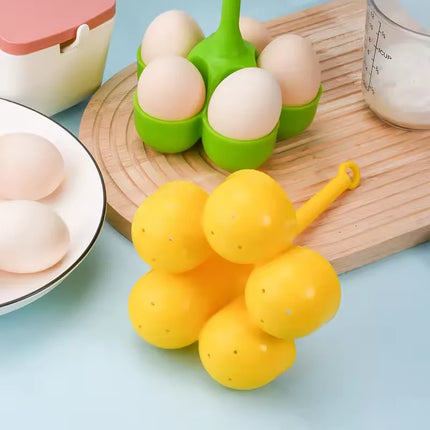 3/5 Holes Silicone Egg Cooker High Temperature Resistant Steamed Egg Tray Food Grade Complementary Food Make Kitchen Tools