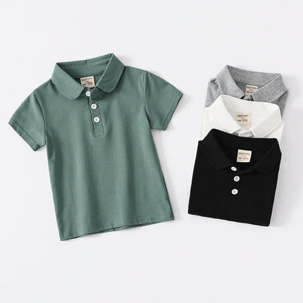 Wholesale of children's polo shirts for summer 2025, short sleeved T-shirts for children's clothing, boys' tops, baby t-shirts,