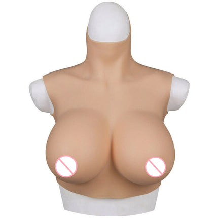 Drag Queen Breast Plate For Crossdresser Silicone Breast Forms Huge Boobs For Transgender Cosplay Shemale Plate