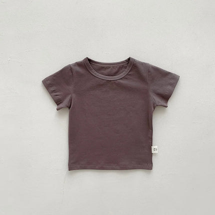 Baby Boy Stripe Shirt Summer Casual Short Bat Sleeve Kids Shirt for Boys Clothing Children Girls Sports Shirt Cotton Tops
