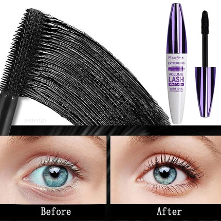 Colorful 5D Volume Mascara Lasting Styling Waterproof Quick Dry Blue Purple Curling Lengthen Long Eyelash Silk Extension Cream