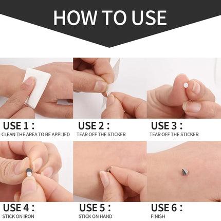 Self Adhesive Fake Lip Eyebrow Stickers Non Piercing Nose Ring Stickers Belly Button Nails  Reusable Body Earring Studs Stickers