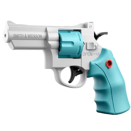 Small Manual Revolver Pistol Mechanical Continuous Firing Water Gun Summer Outdoor Beach Poor Toy Mini Water Gun for Kids