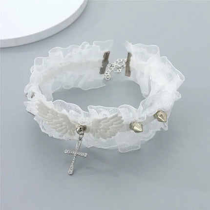 Trendy Punk Colorful Dog Claw Bone Necklace For Women Exquisite PU Leather Charms Choker Sweet Cool Party Jewelry Y2K Gifts