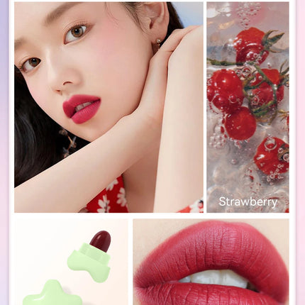 6pcs/set Long Lasting Star Mini Lipstick, Candy Color Matte Velvet Mist Portable Waterproof Lipstick Set