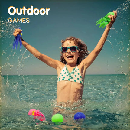 Octopus Water Balls Sensory Stress Relief Floating Pool Toys for Kids Water Splash Ball Swim & Bath Toys Outdoor Activity & Game