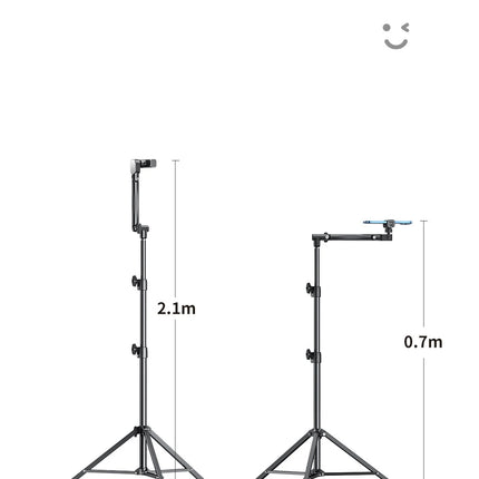 MoZhao Phone Stand Overhead Shooting Tripod Fill Light Floor-standing Telescopic Outdoor Live Photo Video Universal Camera Stand