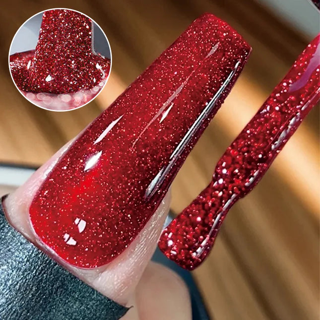 10ml Glittering Diamond Nail Polish Gel Fashion DIY Dandy Broken Diamond Gel Nail Art Semi Permanent Nail Varnishes Manicure