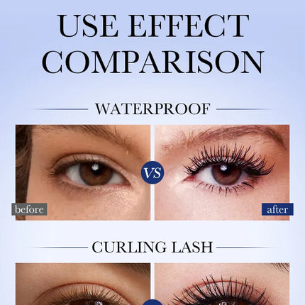 5D Waterproof Mascara Lengthens Eyelashes Extension Black Silk Fiber Mascara Female Makeup Cosmetic Waterproof Mascara