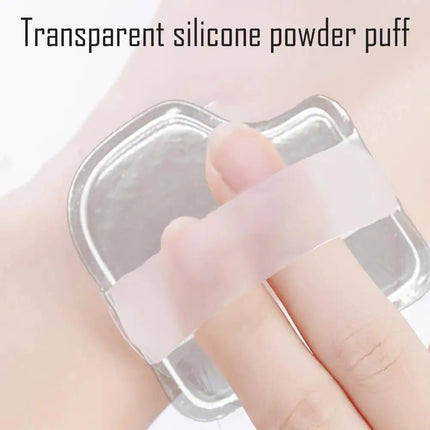 Silicone Cosmetic Puff Soft Makeup Blender Beauty Sponge Transparent Soft Elasticity Puff Sponge for Concealer Foundation