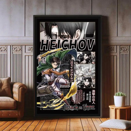 J-Jujutsu K-Kaisen Retro Canvas Poster Japan Anime Figure Itadori Yuji Gojo Satoru Fushiguro Toji Game Room Home Wall Decor Gift