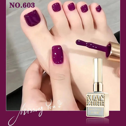 Autumn Winter Chocolate Brown Nail Polish Gel Maillard Caramel Color Gel Nail Supplies for Professional Nail Art DIY Nail Salon