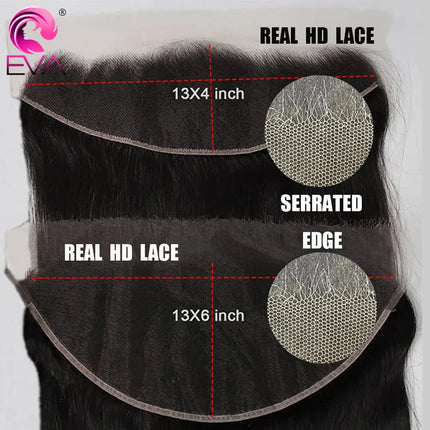 5x5 HD Lace Closure Human Hair 13x4 13x6 HD Lace Frontal Closures Pre Plucked 100% Brazilian Virgin Human Hair For Black Women